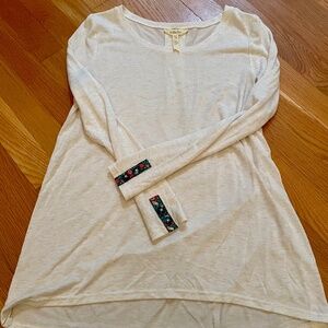 Matilda Jane Women’s Cream Long-Sleeved Top